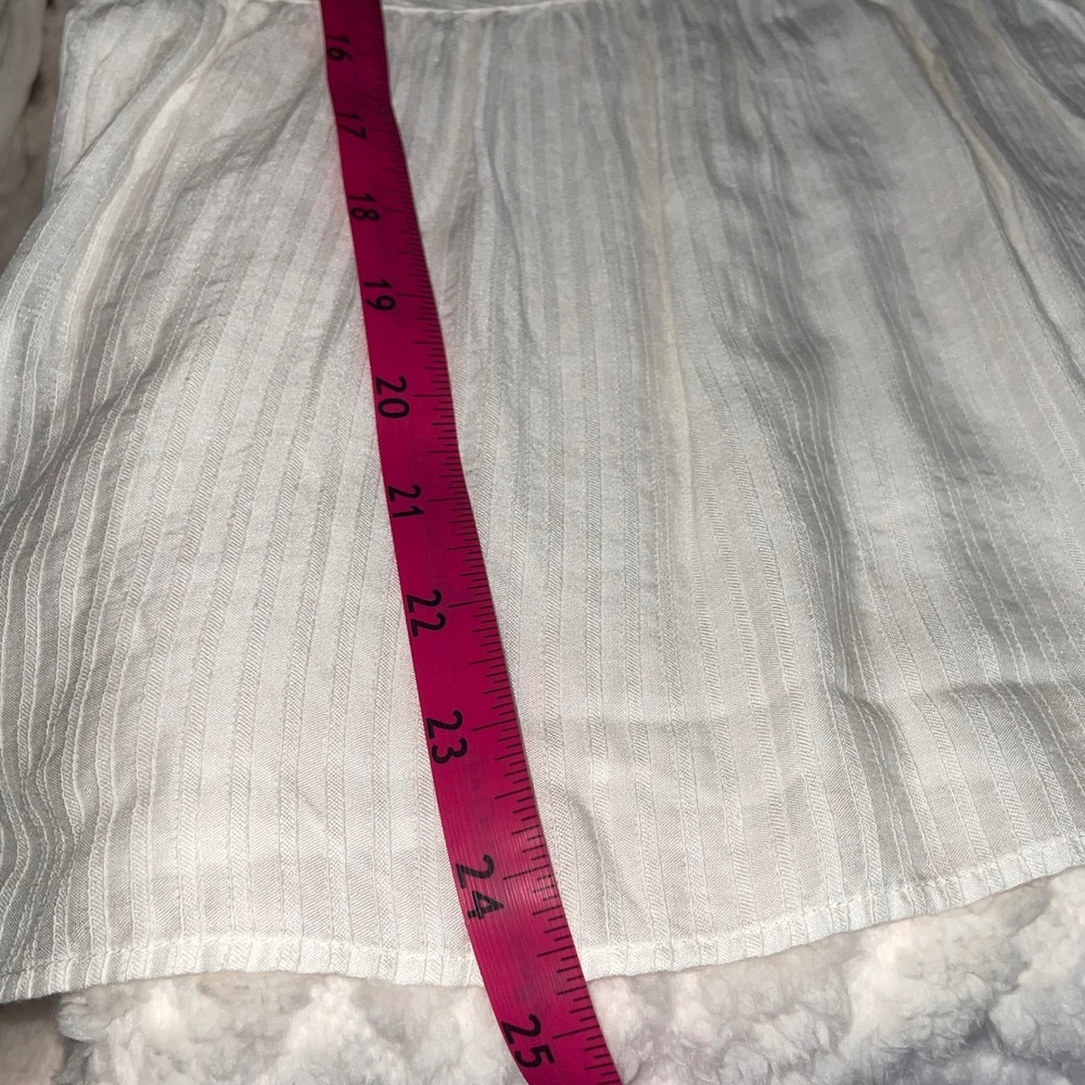 Jessica Simpson Boho Peasant Top V-Neck Long Sleeve‎ cream Blouse Lightweight - Picture 14 of 16